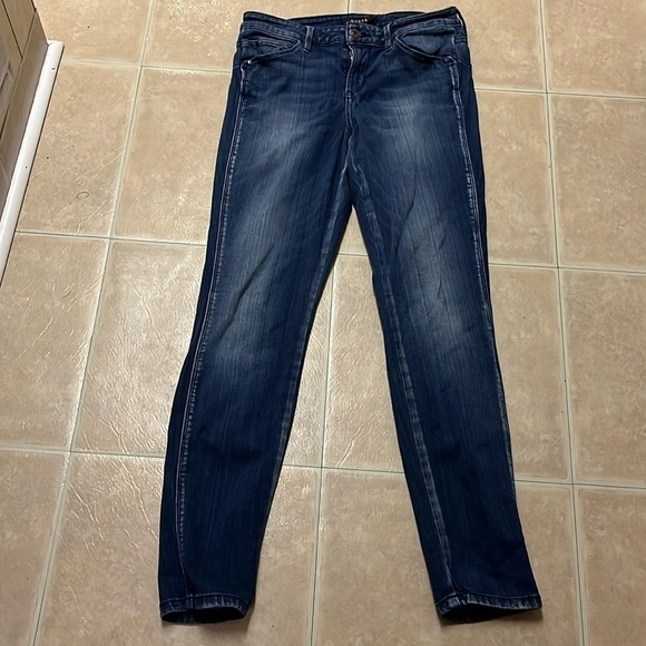 Guess jeans curve X size 27 regular women’s blue distressed skinny jeans - Picture 1 of 8